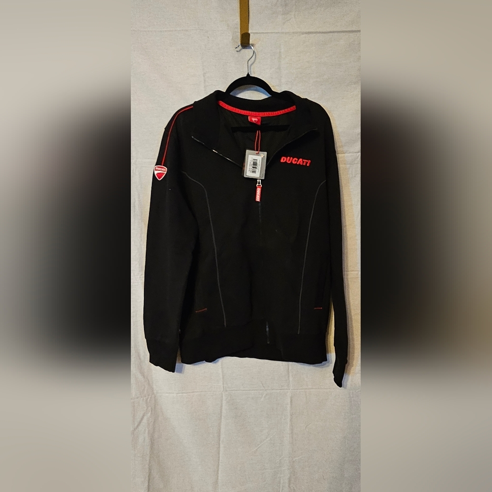 Ducati Men's Black Zip Up Sweater